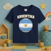 Argentina Team Flag Soccer Ball World Cup Toddler T-Shirt thumb 3