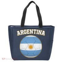 Argentina Team Flag Soccer Ball World Cup Tote Bag thumb 0