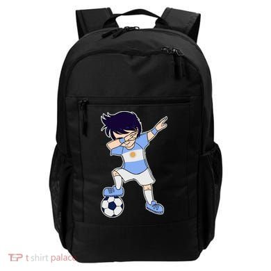 Argentinian Dabbing Soccer Boy Argentina Backpack