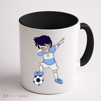 Argentinian Dabbing Soccer Boy Argentina Coffee Mug thumb 1
