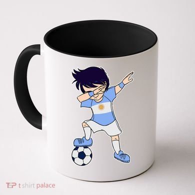 Argentinian Dabbing Soccer Boy Argentina Coffee Mug
