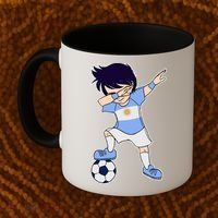 Argentinian Dabbing Soccer Boy Argentina Coffee Mug thumb 2