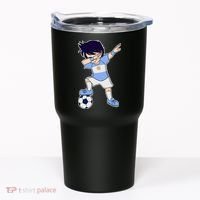 Argentinian Dabbing Soccer Boy Argentina Tumbler thumb 0