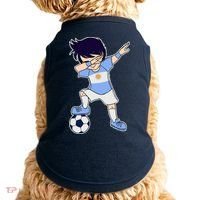Argentinian Dabbing Soccer Boy Argentina Doggie Tank thumb 0