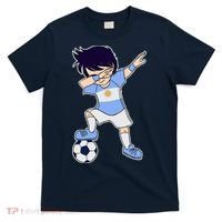 Argentinian Dabbing Soccer Boy Argentina T-Shirt thumb 0