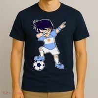 Argentinian Dabbing Soccer Boy Argentina T-Shirt thumb 3