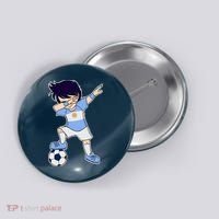 Argentinian Dabbing Soccer Boy Argentina Button thumb 0