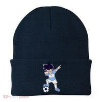 Argentinian Dabbing Soccer Boy Argentina Beanie thumb 0