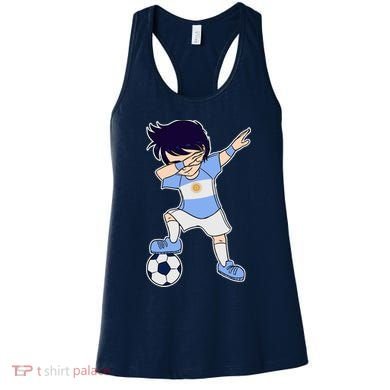 Argentinian Dabbing Soccer Boy Argentina Women's Tank Top