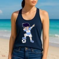 Argentinian Dabbing Soccer Boy Argentina Women's Tank Top thumb 2