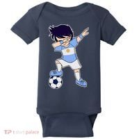 Argentinian Dabbing Soccer Boy Argentina Baby Bodysuit thumb 0