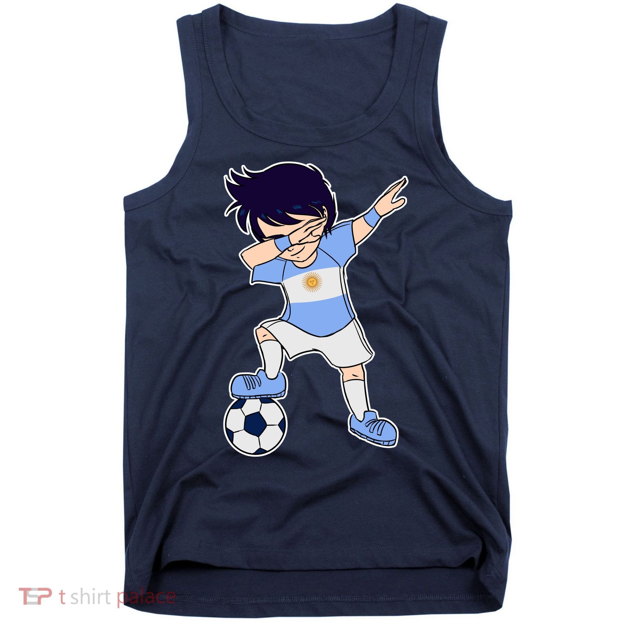 Argentinian Dabbing Soccer Boy Argentina Tank Top