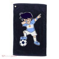 Argentinian Dabbing Soccer Boy Argentina Golf Towel thumb 0
