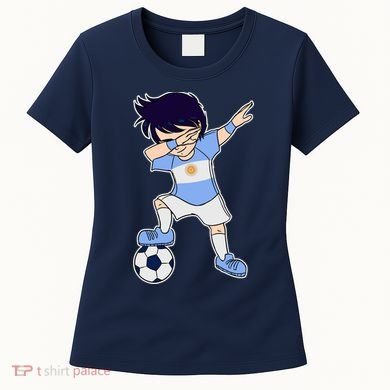 Argentinian Dabbing Soccer Boy Argentina Women's T-Shirt