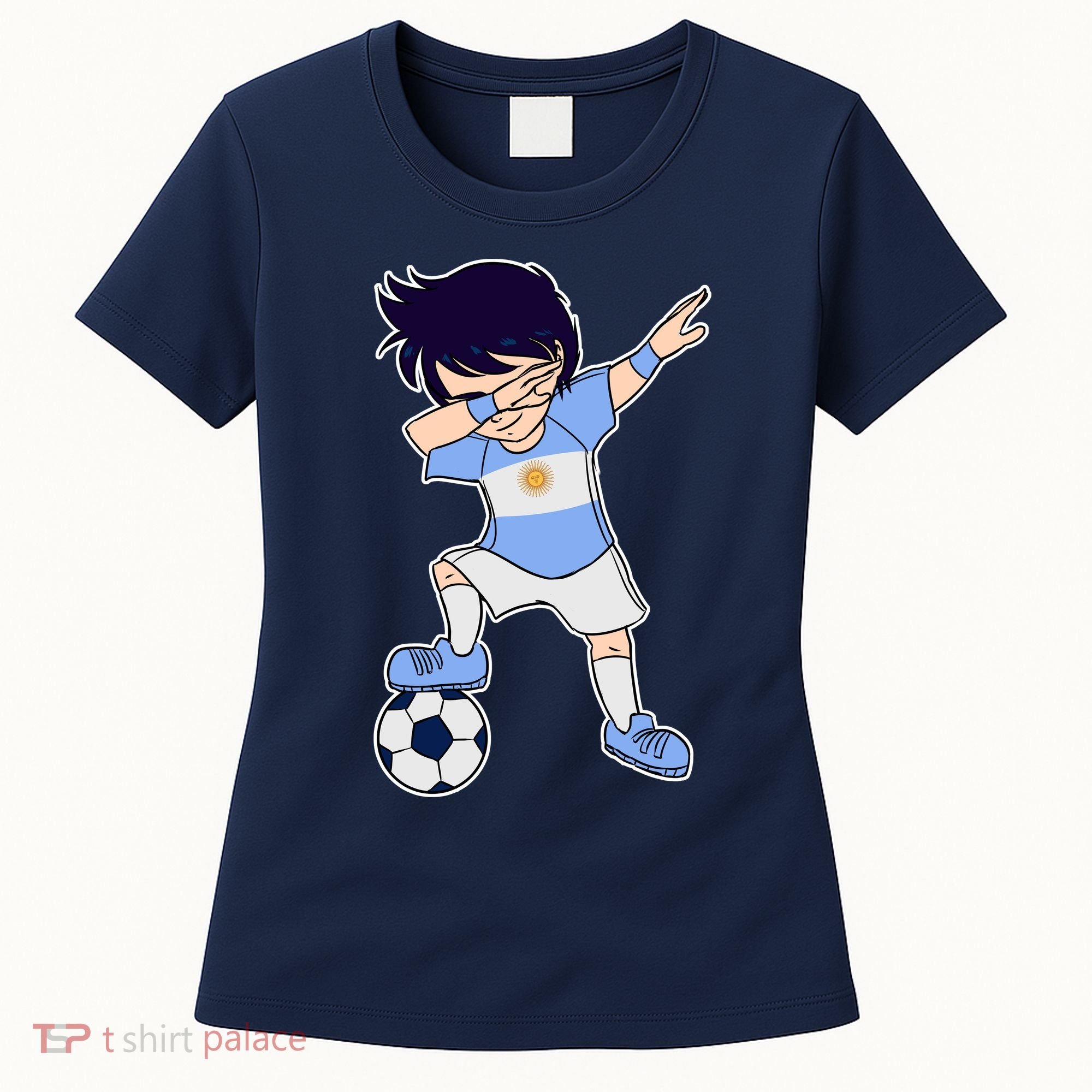 Argentinian Dabbing Soccer Boy Argentina Women's T-Shirt