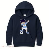 Argentinian Dabbing Soccer Boy Argentina Kids Hoodie thumb 0