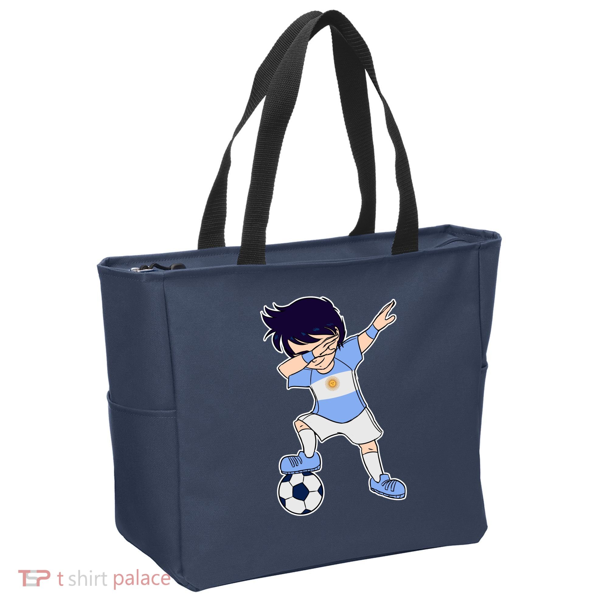 Argentinian Dabbing Soccer Boy Argentina Tote Bag