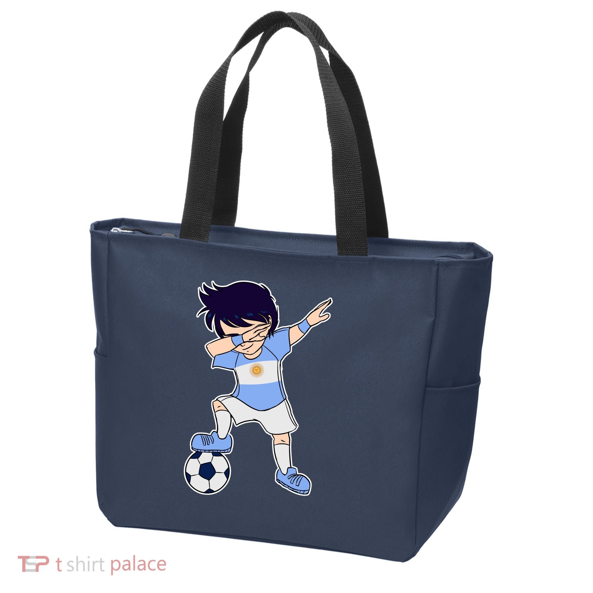 Argentinian Dabbing Soccer Boy Argentina Tote Bag