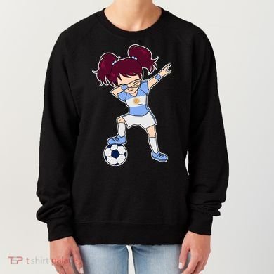 Argentinian Dabbing Soccer Gril Argentina Women's Sweatshirt