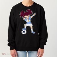 Argentinian Dabbing Soccer Gril Argentina Women's Sweatshirt thumb 0
