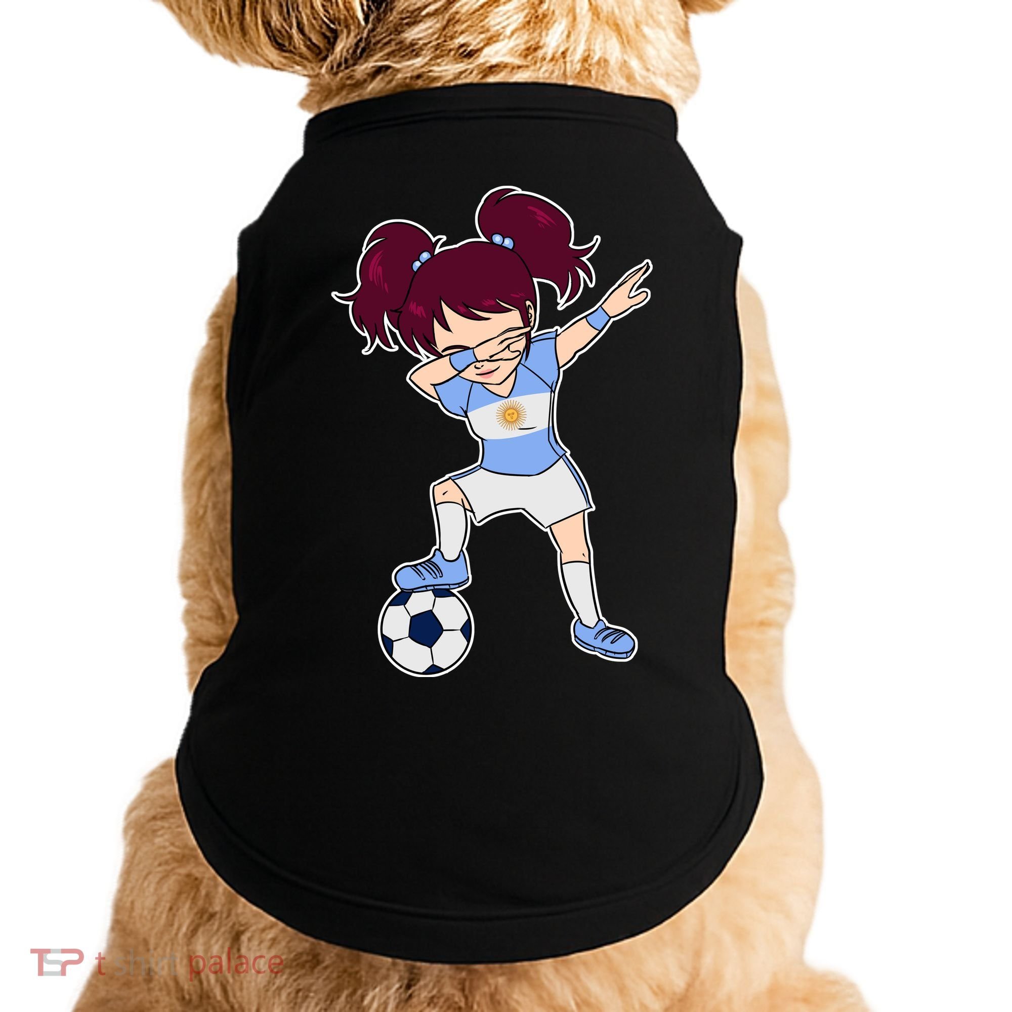 Argentinian Dabbing Soccer Gril Argentina Doggie Tank