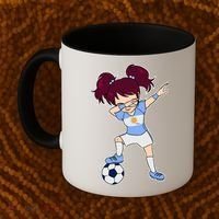 Argentinian Dabbing Soccer Gril Argentina Coffee Mug thumb 2
