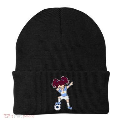 Argentinian Dabbing Soccer Gril Argentina Beanie