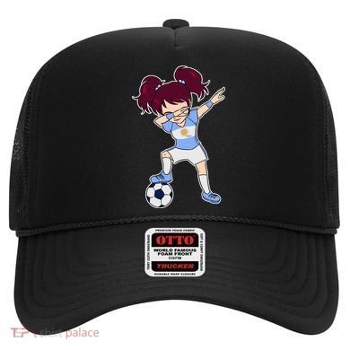 Argentinian Dabbing Soccer Gril Argentina Hat