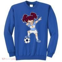 Argentinian Dabbing Soccer Gril Argentina Sweatshirt thumb 0