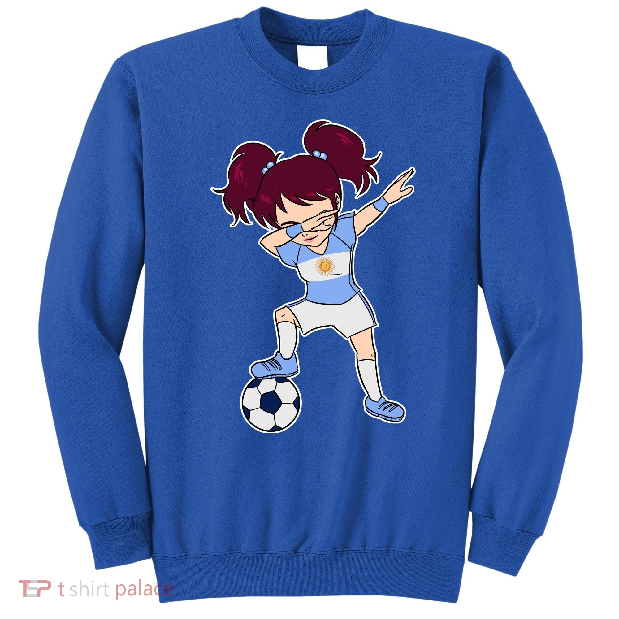Argentinian Dabbing Soccer Gril Argentina Sweatshirt