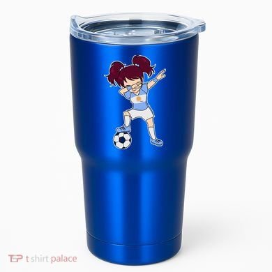 Argentinian Dabbing Soccer Gril Argentina Tumbler