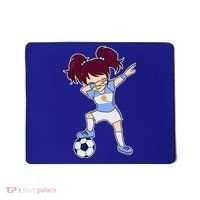 Argentinian Dabbing Soccer Gril Argentina Mousepad thumb 0