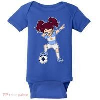 Argentinian Dabbing Soccer Gril Argentina Baby Bodysuit thumb 0