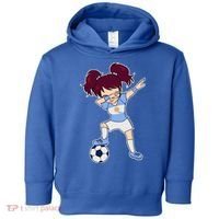 Argentinian Dabbing Soccer Gril Argentina Toddler Hoodie thumb 0