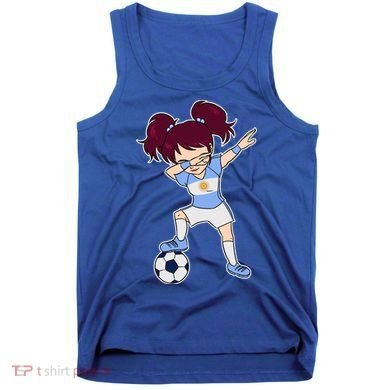 Argentinian Dabbing Soccer Gril Argentina Tank Top