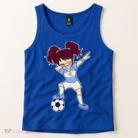 Argentinian Dabbing Soccer Gril Argentina Tank Top thumb 2