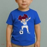 Argentinian Dabbing Soccer Gril Argentina Toddler T-Shirt thumb 2