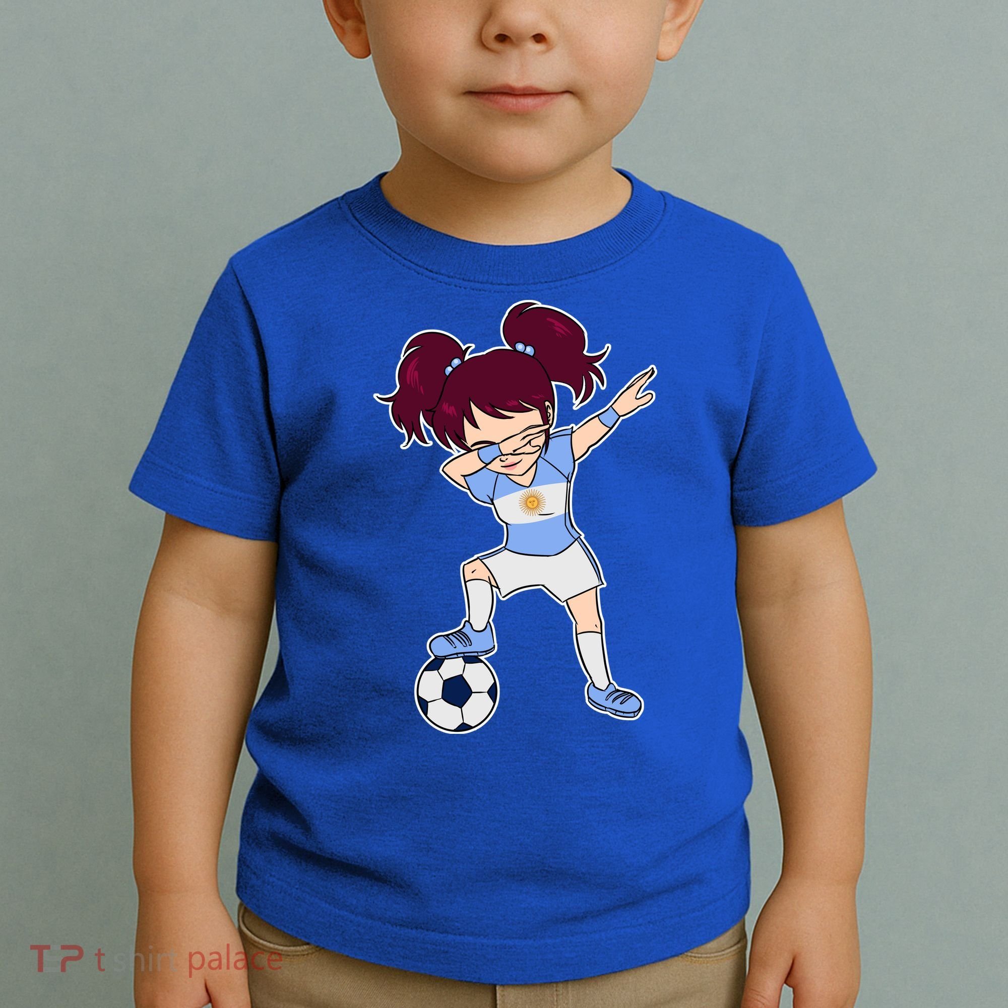 Argentinian Dabbing Soccer Gril Argentina Toddler T-Shirt
