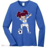Argentinian Dabbing Soccer Gril Argentina Women's Long Sleeve Shirt thumb 0
