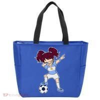 Argentinian Dabbing Soccer Gril Argentina Tote Bag thumb 0