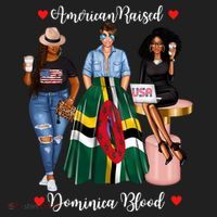American Raised Half Dominican Born In Dominica Roots Gift Women's Sweatshirt thumb 2