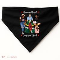 American Raised Half Dominican Born In Dominica Roots Gift USA-Made Doggie Bandana thumb 0