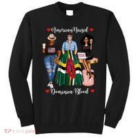 American Raised Half Dominican Born In Dominica Roots Gift Sweatshirt thumb 0