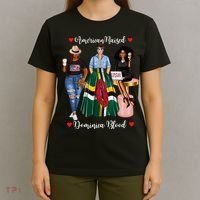 American Raised Half Dominican Born In Dominica Roots Gift T-Shirt thumb 4