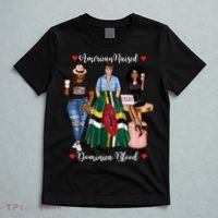 American Raised Half Dominican Born In Dominica Roots Gift T-Shirt thumb 5