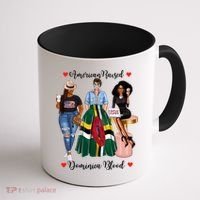 American Raised Half Dominican Born In Dominica Roots Gift Coffee Mug thumb 1