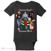 American Raised Half Dominican Born In Dominica Roots Gift Baby Bodysuit thumb 0