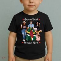 American Raised Half Dominican Born In Dominica Roots Gift Toddler T-Shirt thumb 2