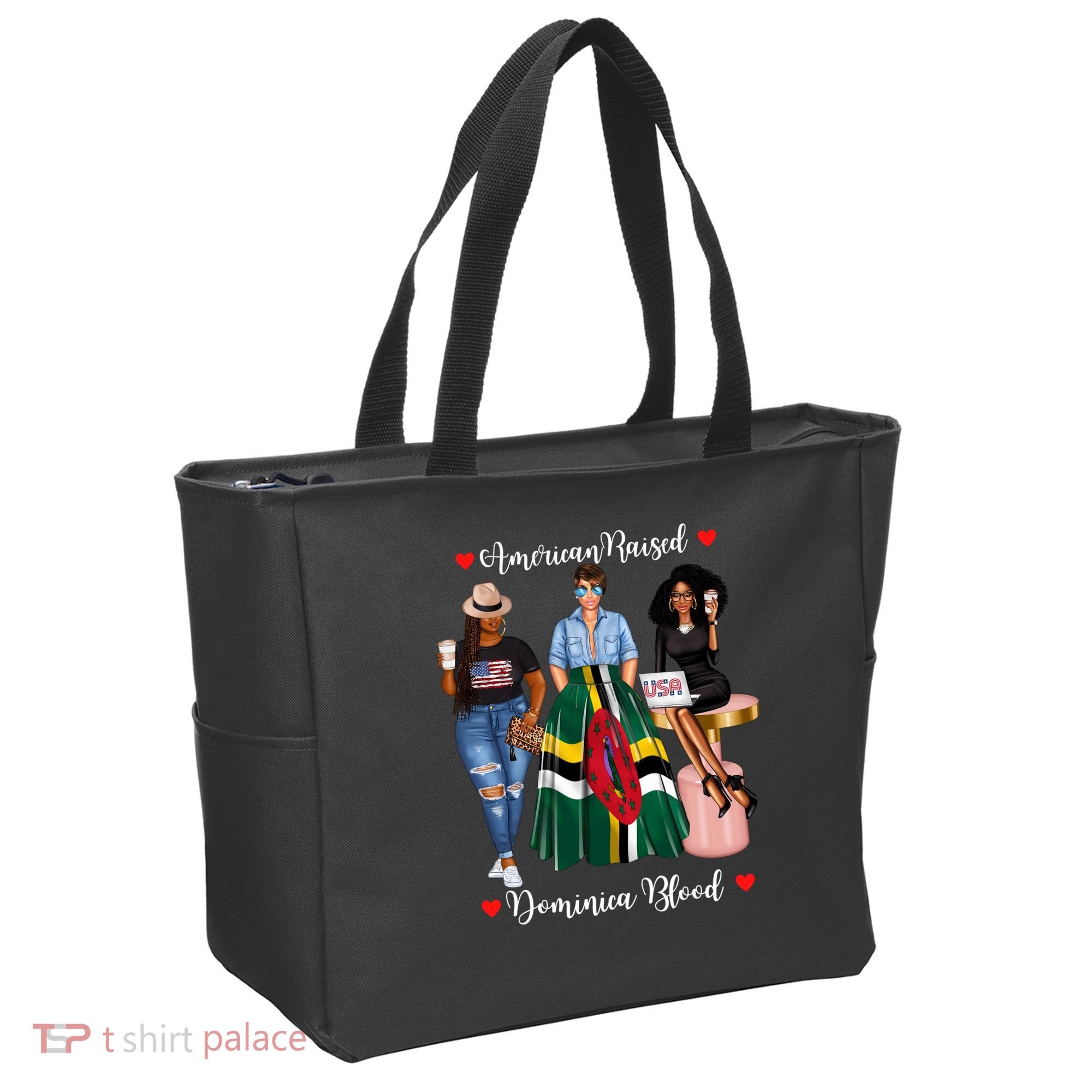 American Raised Half Dominican Born In Dominica Roots Gift Tote Bag
