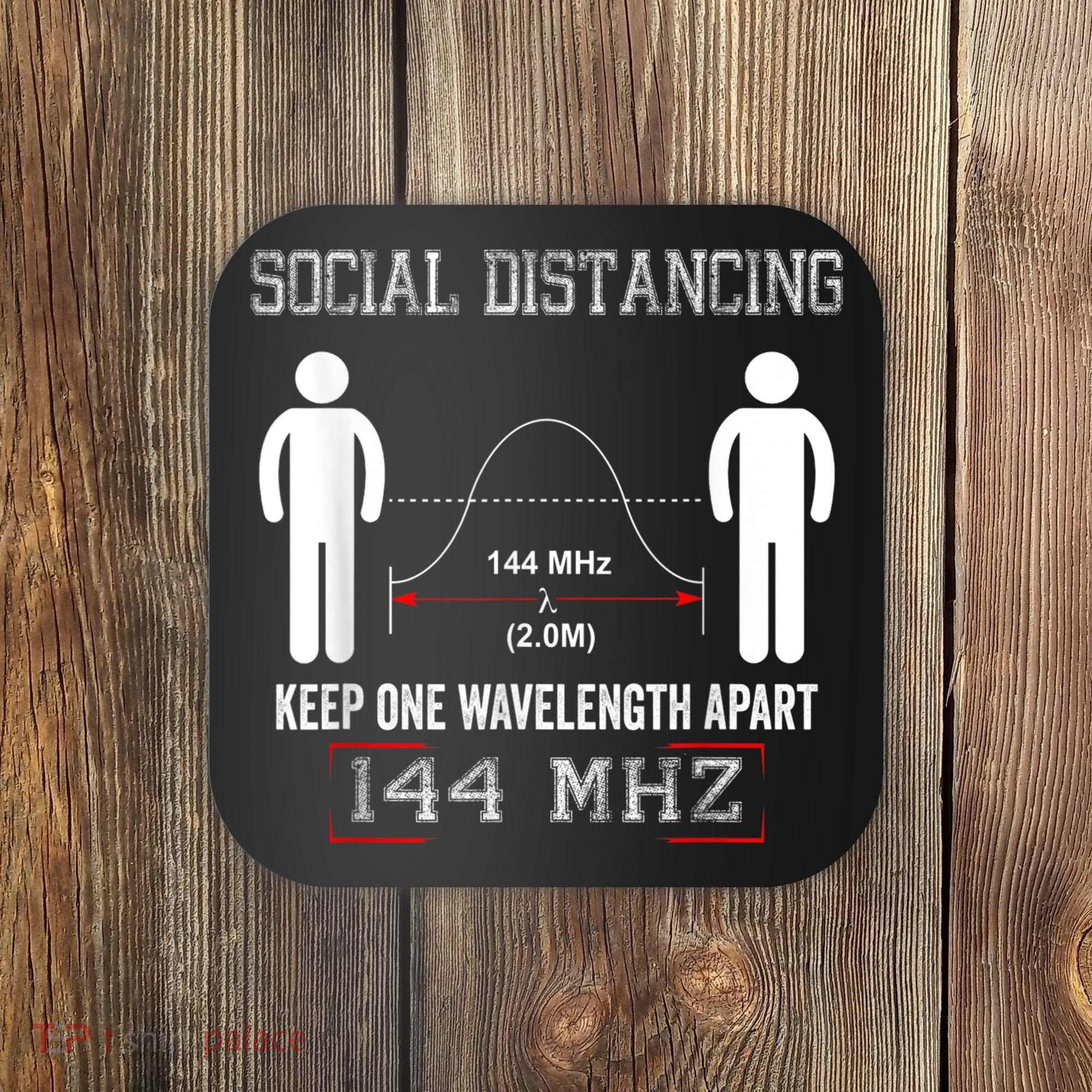 Amateur Radio Ham Social Distancing Ham Radio Operator Coaster